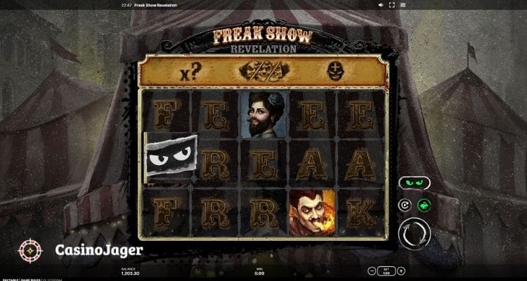 Sneaky Slots Freak Show Revelation Gameplay