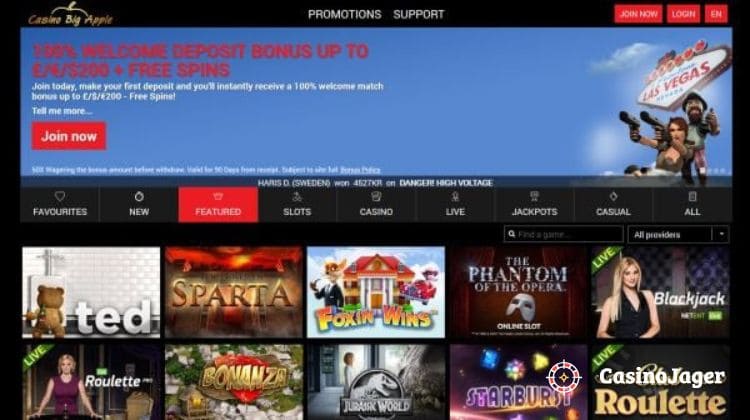 Casino Big Apple Betrouwbaar