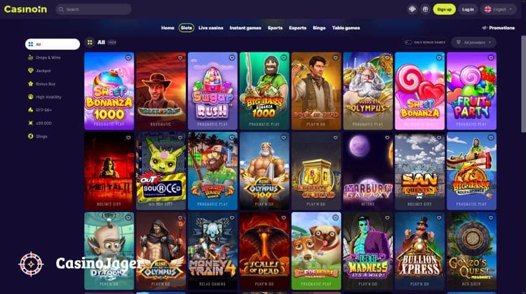 Casinoin Casino Spelaanbod