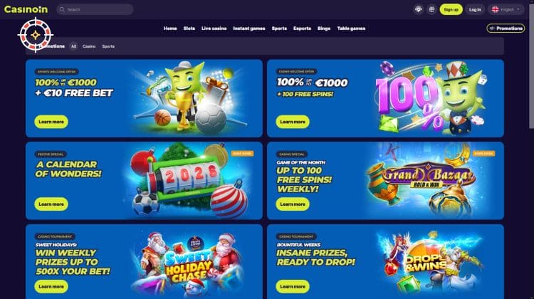 Casinoin Promoties en Bonussen