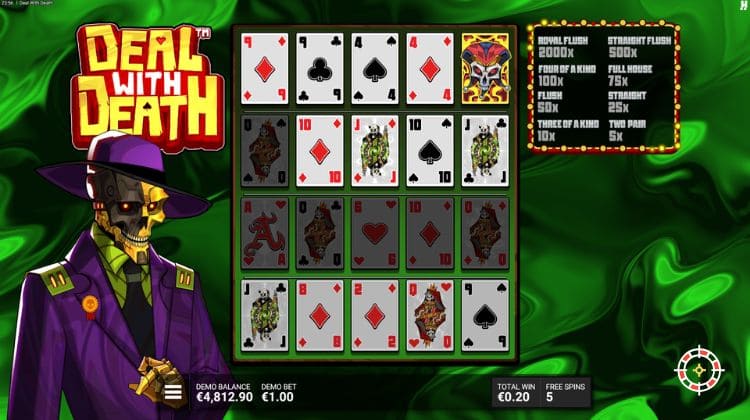 Deal With Death Free Spins Bonus