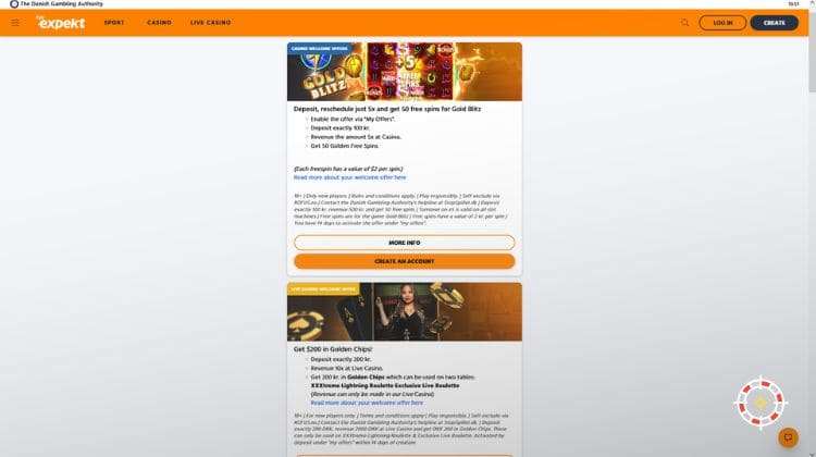 Expekt Promoties en Bonussen