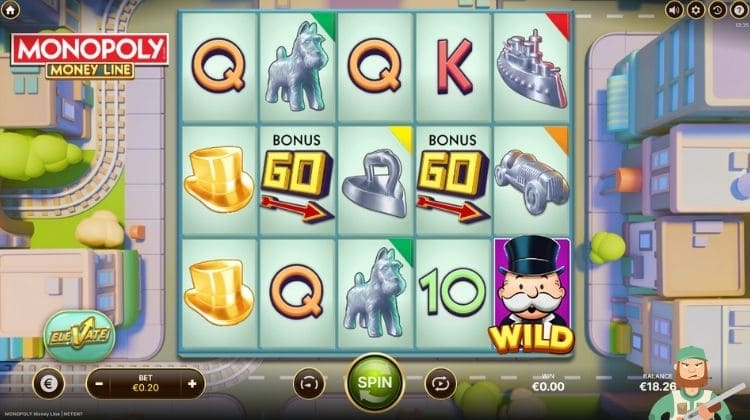 NetEnt Monopoly Money Line Gameplay