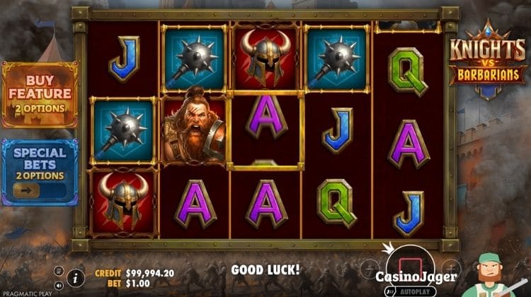 Pragmatic Play Knights vs Barbarians Gameplay