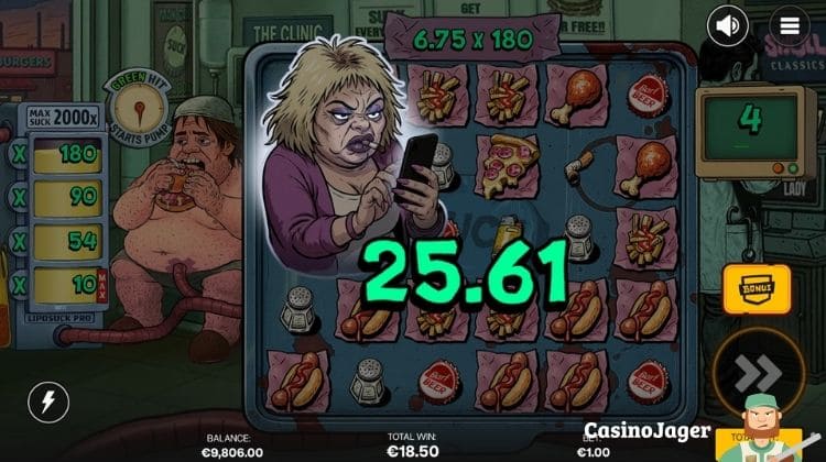 Suck Free Spins Bonus