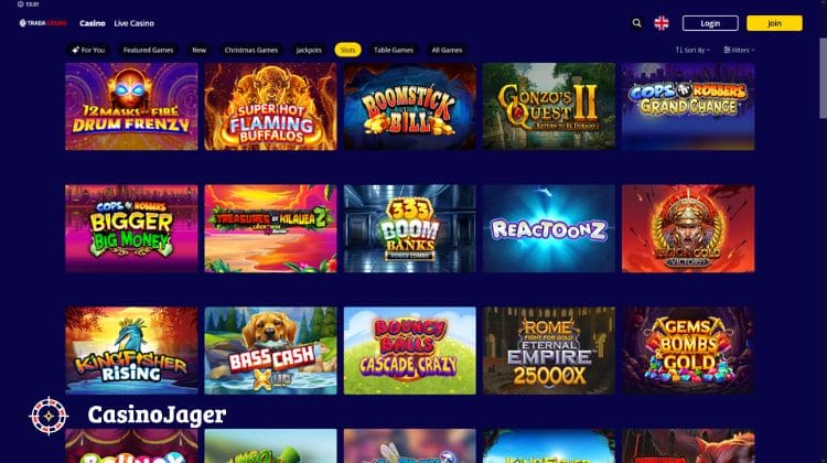 TradaCasino Spelaanbod