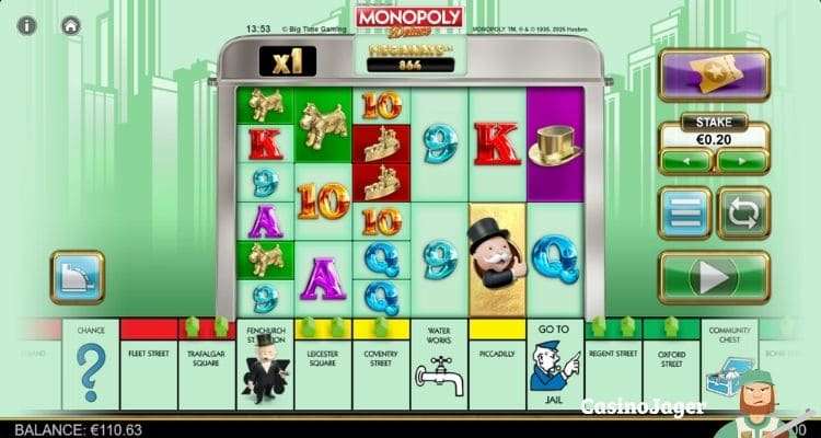 Big Time Gaming Monopoly Deluxe Gameplay