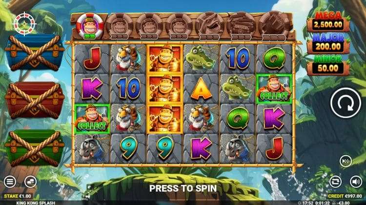 Blueprint Gaming King Kong Splash Gameplay