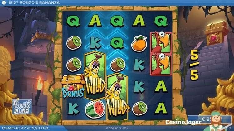 Bonzo's Bananza Free Spins Bonus
