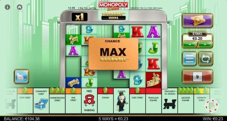 Monopoly Deluxe Max Megaways Chance