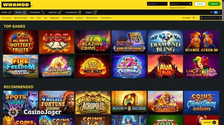 Whamoo Casino Spelaanbod