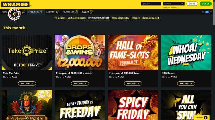 Whamoo Promoties en Bonussen