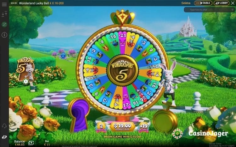 Wonderland Lucky Ball 5 Wonderspins