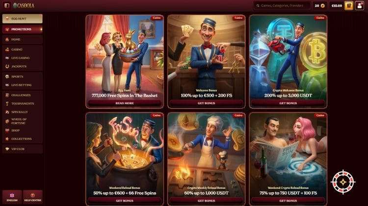 Casoola Promoties en Bonussen