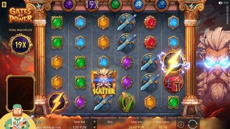 Gates of Power Free Spins Bonus