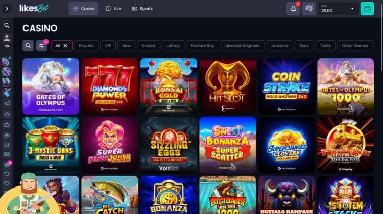 Likes.bet Casino Spelaanbod