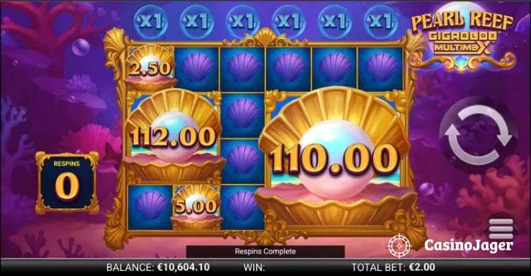 Pearl Reef GigaBlox MultiMax Bonus Respins