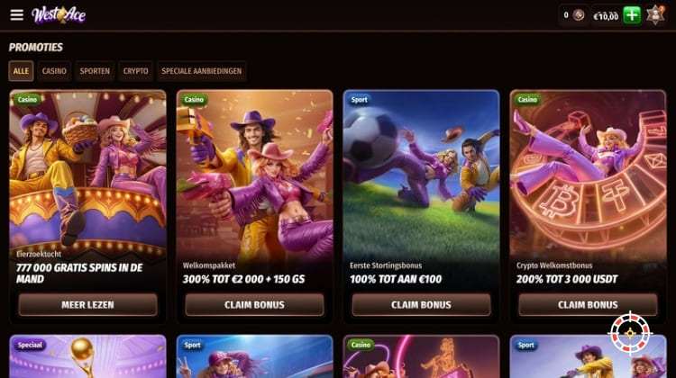 WestAce Promoties en Bonussen
