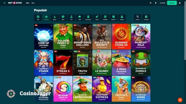 Bet4Star Casino Spelaanbod