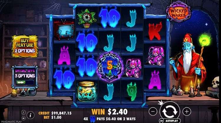 Mr Null's Wicked Wares Mystery Symbool