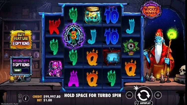 Pragmatic Play Mr Null's Wicked Wares Gameplay