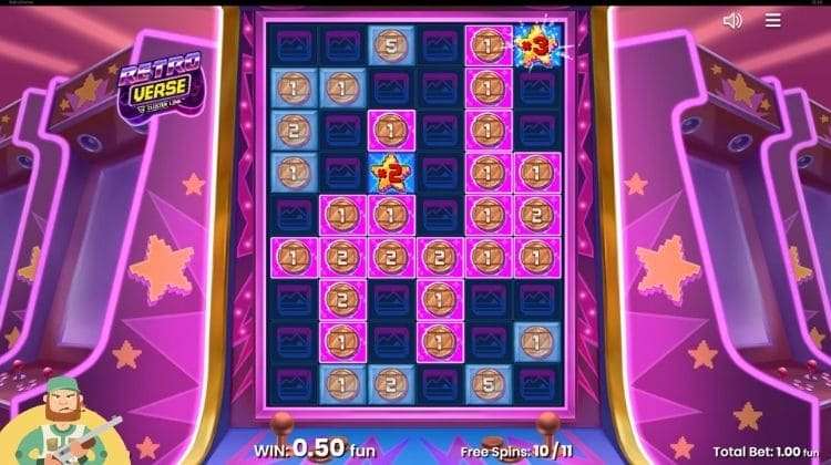 Retroverse Free Spins Bonus
