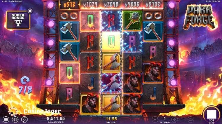 Dark Forge Super Free Spins Bonus