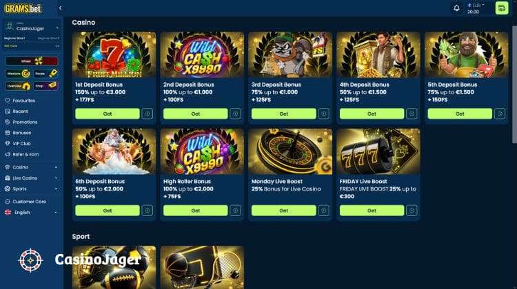 GramsBet Promoties en Bonussen