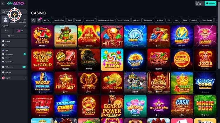 Spinalto Casino Spelaanbod