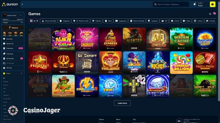 Aureonplay Casino Spelaanbod