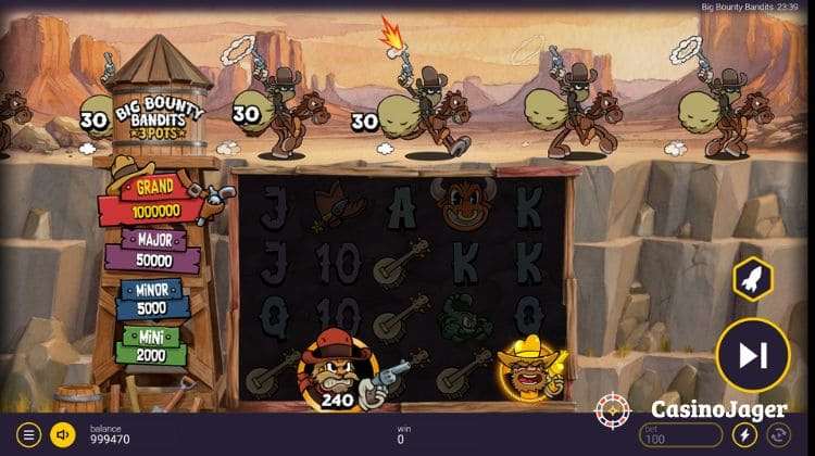 Big Bounty Bandits 3 Pots Big Bounty Feature