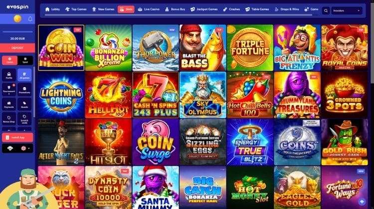 Evospin Casino Spelaanbod