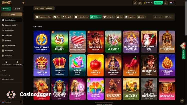 Amunbet Casino Spelaanbod