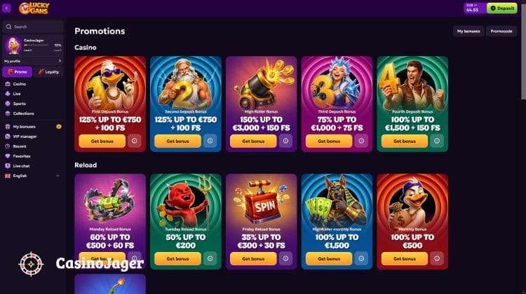 LuckyGans Promoties en Bonussen