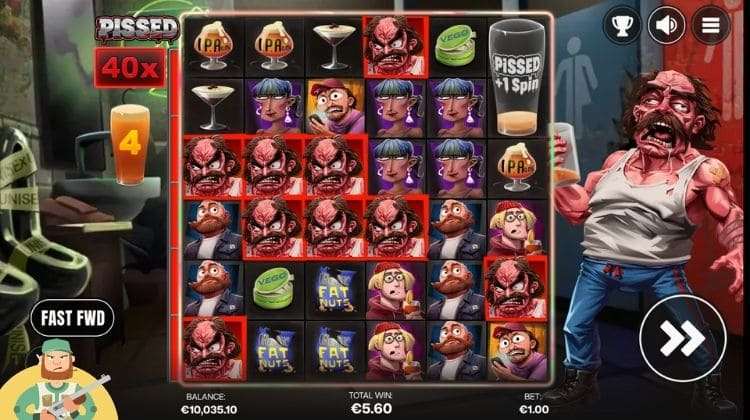 Pissed Free Spins