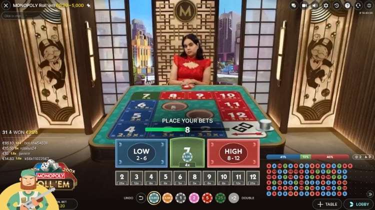 Beste Monopoly Roll 'em Strategie