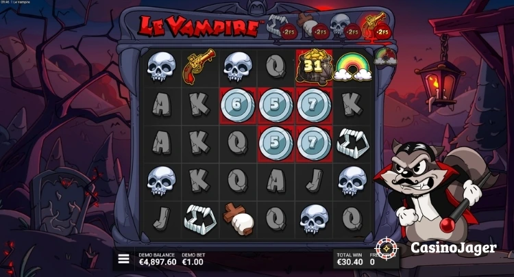 Le Vampire Coffin Break Free Spins