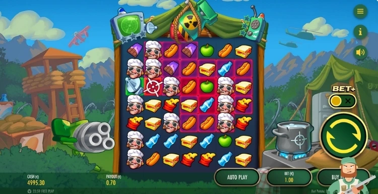 Thunderkick Hot Potato Battleground Gameplay