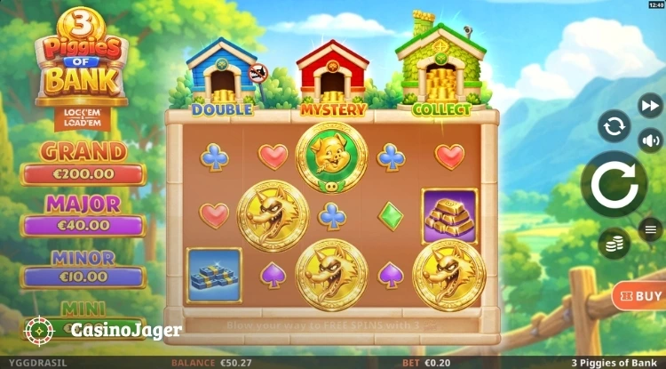 Yggdrasil 3 Piggies of Bank Gameplay